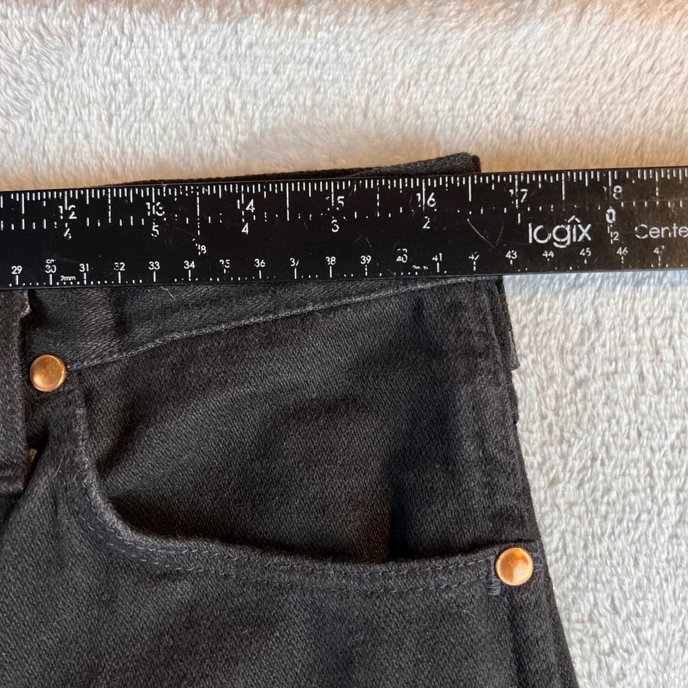 Wrangler 936WBK Cowboy Cut Slim Fit Jeans Mens 33x30 Black Made in USA Denim